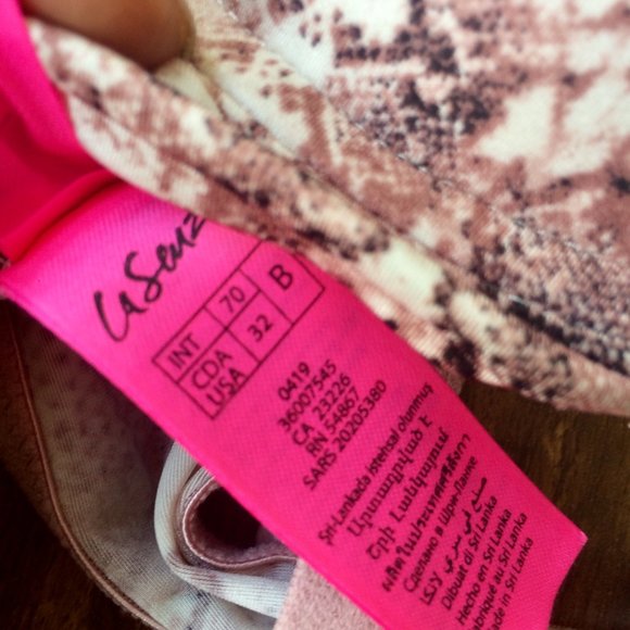 La Senza Pink Snakeskin "Beyond Sexy" Bra - Picture 4 of 6